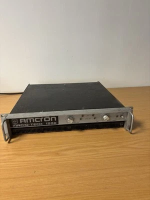 AMCRON Macro-Tech 1200 Power Amplifier Read description Power Tested Only - Image 1 of 4