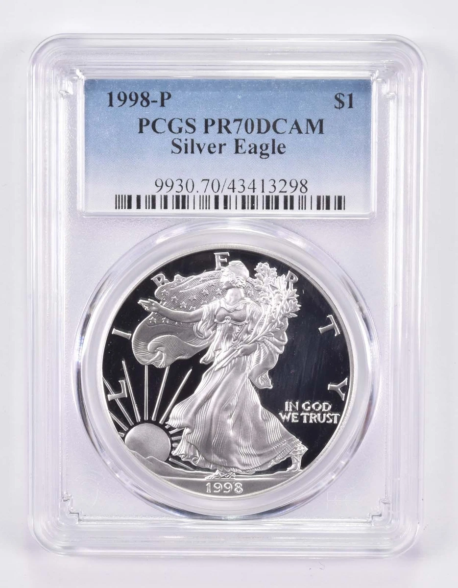 American Eagle PR 70 Graded 1998 Silver Bullion Coins for sale | eBay