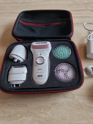 Braun Silk-epil 9 9/990 SkinSpa SensoSmart Epilierer mit div. Extras + Case - Bild 1 von 3