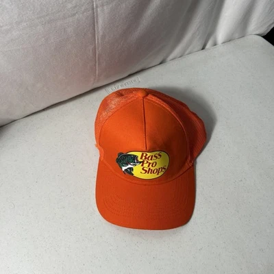 Sombrero naranja Bass Pro Shops correa ajustable malla trasera Foto 1 de 4
