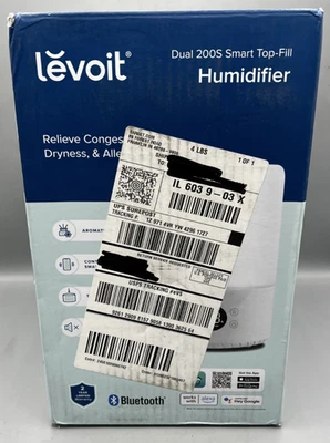 Levoit Dual 200S Smart Top Fill Humidifier - White NEW Damaged Box - Image 1 of 4