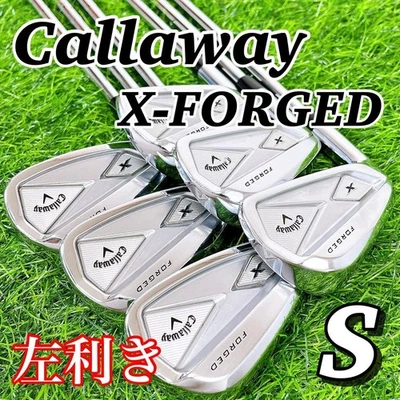 CALLAWAY X-FORGED 2013 6pc Lefty Iron Set 6clubs 5-9,Pw NS PRO 950GH Flex S Used - Image 1 of 4