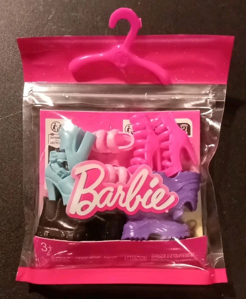 Fashion Shoes Doll 5 Pairs Mattel HWV71 BARBIE Assorted