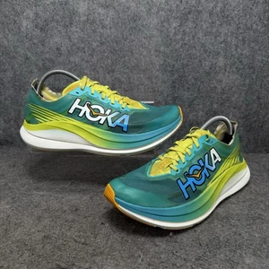 Hoka Trainers Mens UK 9.5 Green Rocket X 2 Evening Primrose Running Shoes - Picture 1 of 13