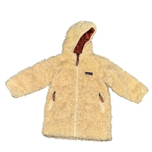 Parka Patagonia Reciclada Hi-Loft Bebé Talla 2T Oyster Blanca Con Capucha Bolsillo con Cremallera - Imagen 1 de 8
