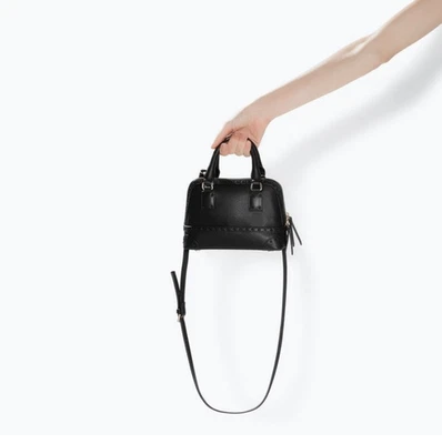 Mini bolso de mano Zara negro nuevo con etiquetas Foto 1 de 4