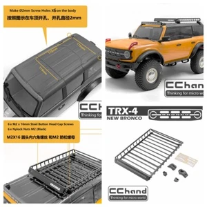 CChand Stainless Steel Luggage Rack Carrier Holder for TRX4 BRONCO Accessories - Picture 1 of 5