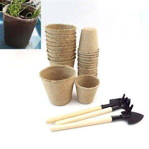 Garden Tools Biodegradable Paper Plant Nursery Pot Plant Starter Cups 6cm 8cm