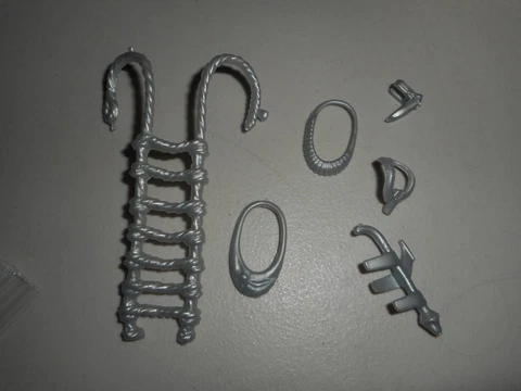 TYCO Dino Riders Series 1 Valorian Silver Weapons tree Accessories lot of 6 Cover