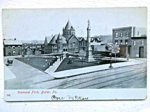 Antigua postal Diamond Park Butler Pa publicada 1908 Portersville Pa - Imagen 1 de 2