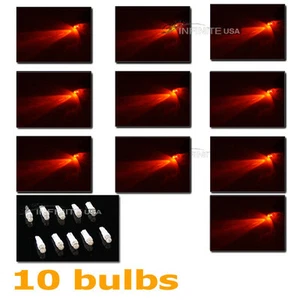 10 x Bombillas T5 Cuadro de Instrumentos Panel Calibre Tablero LED Bombillas Luz - Color ROJO - Imagen 1 de 3