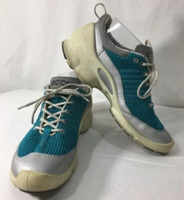 ECCO BIOM TRAIN NATURAL MOTION Gray Teal  Mesh Trainers Women US 9/EU 39 - Image 1 of 4