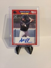 2021 Leaf Pro Set Adrian Del Castillo Red Rookie RC Prospect Auto #PS-ADC