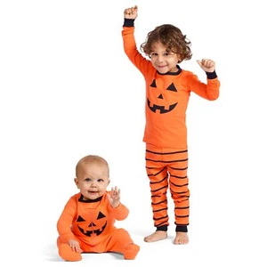 Baby Toddler Halloween Pajamas Cotton Pumpkin One Piece 3T - Picture 1 of 4