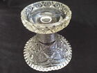 Fruit/Punch Bowl Stand, Clear Pressed Glass, 3 Petal Shaped Base, 1900S Vintage