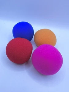 Sponge Balls (4 balls) Magic Supersoft 1.5", 2", 3", 10 colour (Alberts Sponges) - Picture 1 of 21