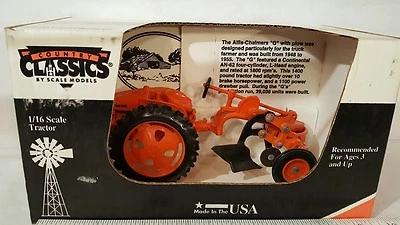 Allis Chalmers G w/Plow 1/16 Diecast Farm Tractor Replica by Scale Models  - Image 1 of 4