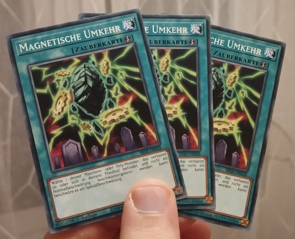 Yu Gi Oh - 3x Magnet Reverse - SR10-DE028 - Common - 1st Edition - NM - German - Image 1 of 1