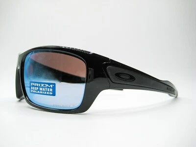 New Authentic Oakley Sunglasses Turbine OO9263-14 Black/Prizm Deep H2O Polarized - Image 1 of 4