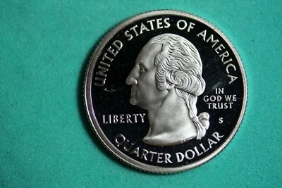 2008 - S PROOF CLAD "Hawaii" Statehood Washington Quarter! #J21118 - Image 1 of 2