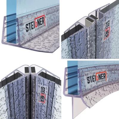 STEIGNER Duschdichtung Wasserabweiser Ersatzdichtung Duschprofil Duschtür Dichtung GERADE