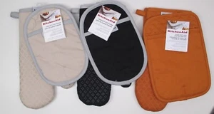 KitchenAid Backofenhandschuh Topfhalter Set mit Silikongriffen Farbe wählen - Bild 1 von 5