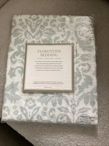 NEW Restoration Hardware Italian Florentine king Sham - Sage - - Picture 1 of 4