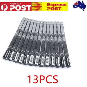 13PCS Golf MCC Grips Golf Club Grips Standard Size Grey Rubber Multi-Compound - Picture 1 of 12
