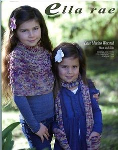 Ella Rae Booklet 113 Lace Merino Worsted - 9 Knitting Patterns Women & Children - Picture 1 of 3