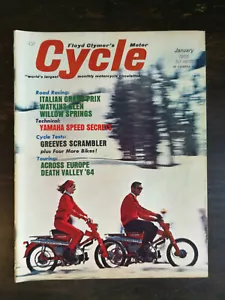 Revista de motocicletas enero 1965 Greeves Challenger Scrambler - Yamaha 250 anuncios - Imagen 1 de 2