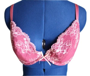 Gilligan & O'Malley Women's Pink Lightly Lined Lace Underwire Bra ~34DD~ 0506 - Picture 1 of 6