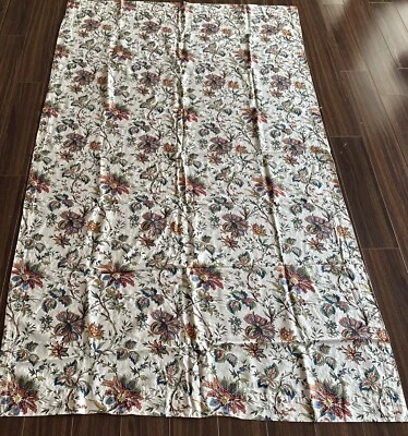 WAVERLY ELLERY HOMESTYLE 47x78” 100% Cotton Cream Red Green Blue Tablecloth - Image 1 of 4