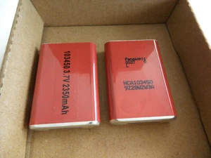 2x PANASONIC Li-Ion 3.7V battery 103450 NCA103450 Replacement for CGA103450A - Picture 1 of 3