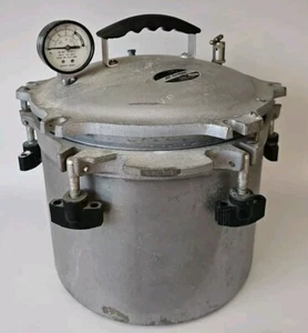 All American 910 1/2 Pressure Cooker Canner Cast Aluminum Pot - Picture 1 of 3