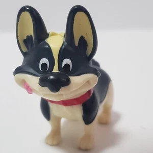 Mattel Yap Corgi Hund Mike der Ritter Figur Spielzeug klein rot Halsband schwarz braun - Bild 1 von 6