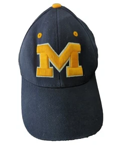 U. Michigan Baseball Hat - Top Of The World Logo Go Blue - One Fit Med EUC - Picture 1 of 7