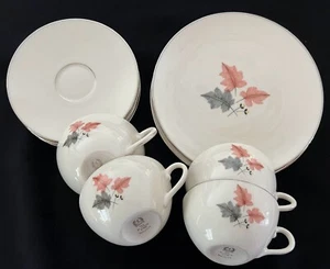 Lenox "Trio" X-446 🍁Lot of 4 sets: Cake Plates & Cups & Saucers~Vintage Beauty! - Picture 1 of 5