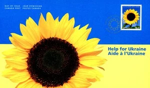 Canada Stamp - B - Semi Postal #B32-FDC - Help for Ukraine (2022) P (92¢) + 1... - Picture 1 of 1