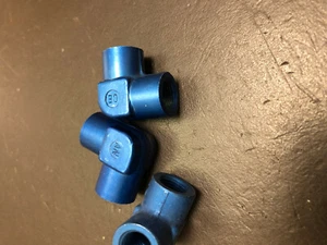 AN916-1D Elbow, Internal Pipe Thread ALUMINUM BLUE ANODIZED 2 PACK - Picture 1 of 3