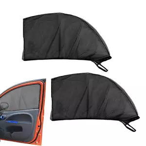2× SUV Car Side Front Window Screen Sun Shade Cover Mesh Bugs Net UV Protection - Picture 1 of 8