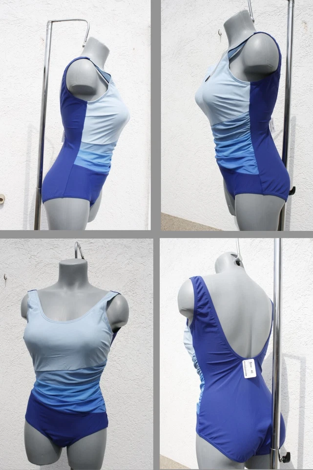 NEU 2023/24 C&A SEXY Badeanzug Einteiler (400589) breite Träger 2-farbig in 40 - Bild 1 von 4