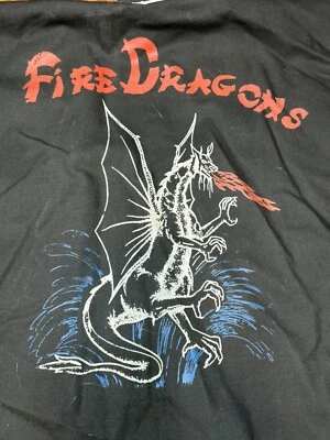 VINTAGE 1980s GI Karate Taekwondo Martial Arts FIRE DRAGON Uniform Jacket USA - Image 1 of 4