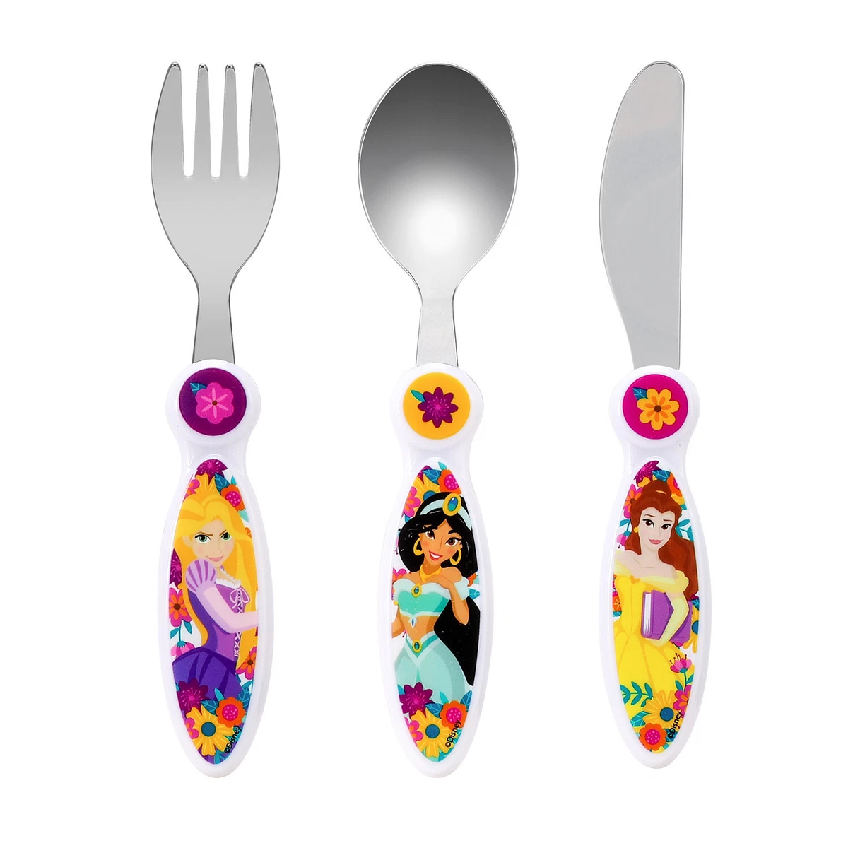 Avengers Kids Cutlery Set – 3pcs Knife Fork Spoon, Metal Top, Cartoon Printed Handles