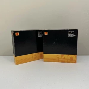 Vintage Kodak Carousel Transvue 140 and 80 Slide Trays in Original Box Set of 2 - Picture 1 of 9