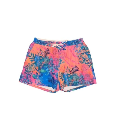 Мужские плавки Lululemon с тропическим цветочным принтом синие розовые быстросохнущие размер CL - Изображение 1 из 4