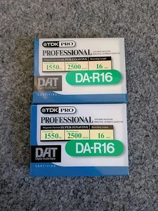 2x TDK Pro DAT DA-R16 Digital Audio Tapes Made In Japan - Bild 1 von 3