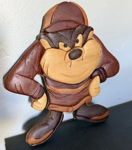 Vintage Charming Handmade Wood carved Tasmanian Devil - Picture 1 of 4
