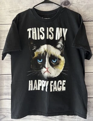 Camiseta unissex grande Grumpy Cat usada - Imagem 1 de 2