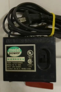 MODEL POWER #1250 HO + N SCALE  DC Power Transformer TESTED WORKS GOOD - Picture 1 of 6