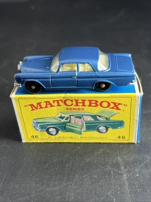Ruedas regulares Matchbox #46 Mercedes Benz 300 SE hechas en Inglaterra Lesney nuevas en caja+ Foto 1 de 4